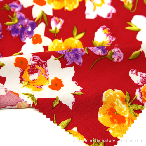 100%  rayon reactive print in fashion design